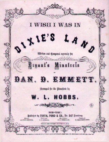 Dixie Land Title Page